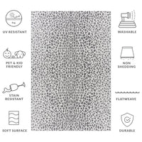 Safavieh Courtyard Karina Animal Indoor/Outdoor Area Rug, Gray/Black, 5'5