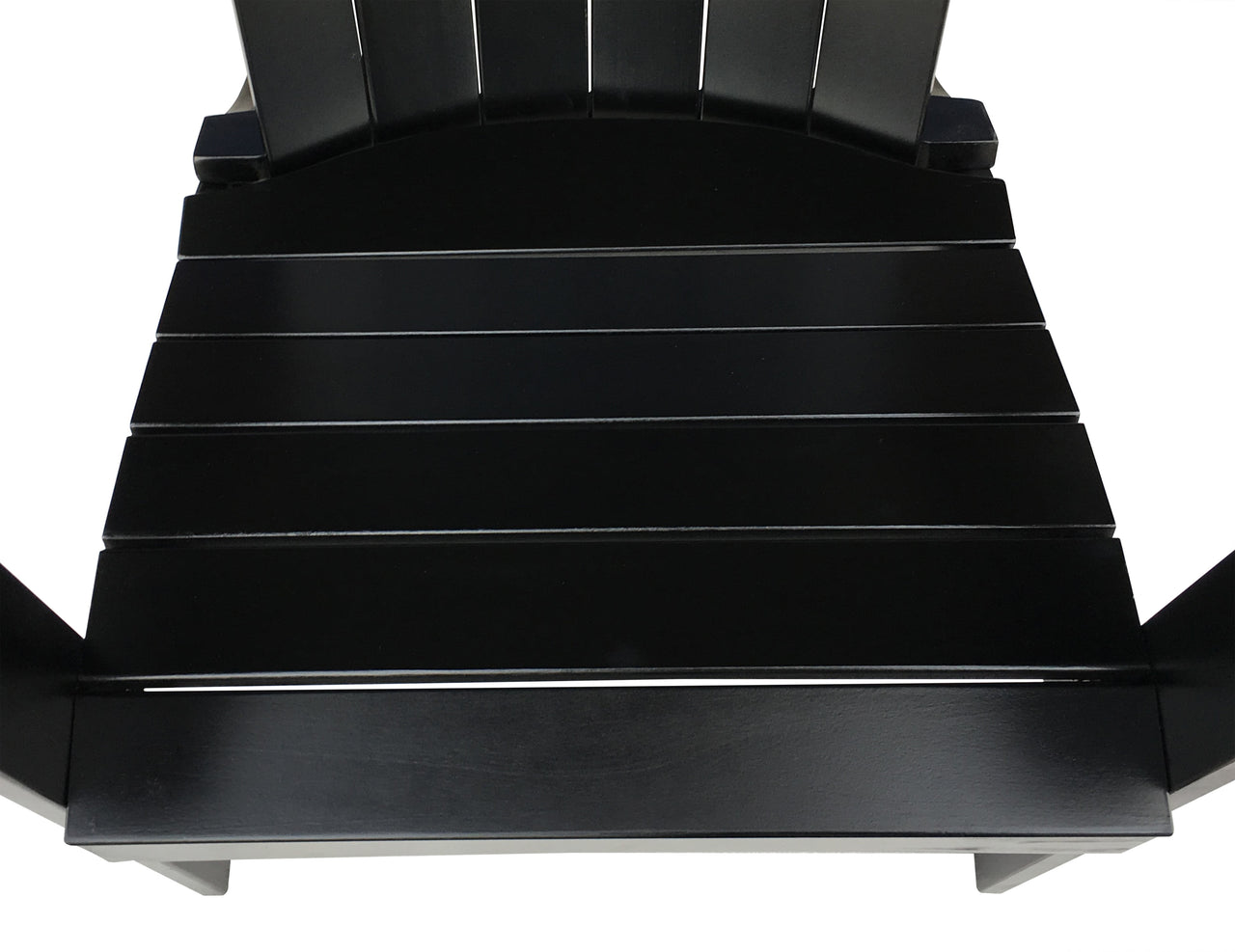 Mainstays Wood Outdoor Adirondack Chair, Black