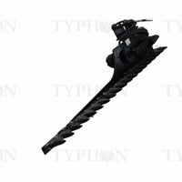 TYPHON Hedge Trimmer Steel Attachment for 2–3 Ton TERROR XXV Mini Excavators