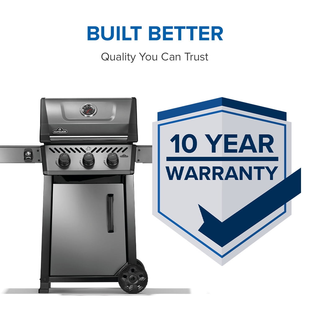 Napoleon Freestyle 365 3-Burner Propane Gas Grill in Graphite Grey