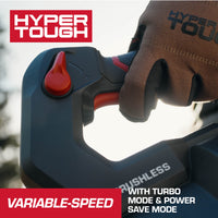 Open Box Hyper Tough 460 CFM 110 MPH 20V Brushless Cordless Leaf Blower with 20V Max 4.0Ah Battery and Charging Cable