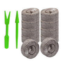 Luxcidy 40 Pcs Peat Pellet - 30mm Plant Pallet Seedling Soil Block, Plant Starting Plugs Peat Pellets Bulk for Plant Starter Pellet, Transplanting Growing Garden Flower Vegetables