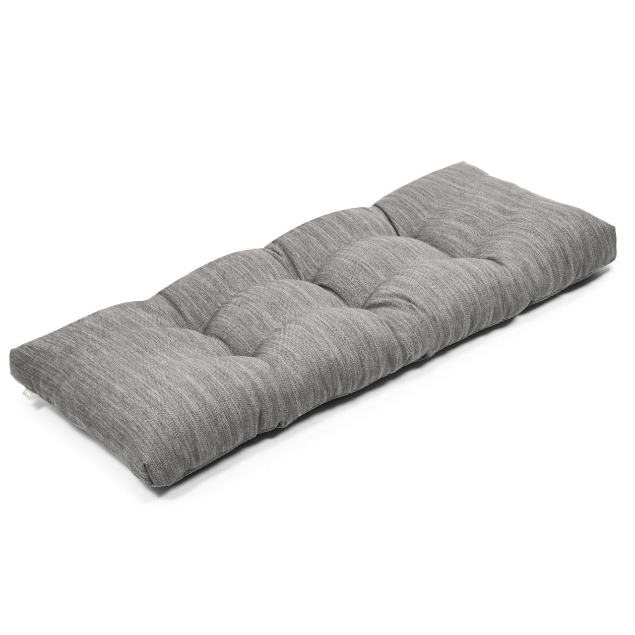 Baibu Tufted Bench Cushion Loveseat Cushion with Tires Suitable for Garden Patio Bench Indoor Furniture with Anti-slip Bottom, Light Grey, 36"x15"x3"