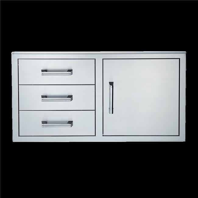 Broilmaster BSAW4222ST Single Door with Triple Drawer