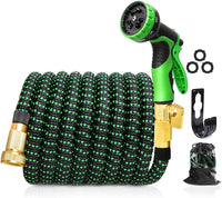 Cyclone Sound 150ft Water Hose - Upgraded Leakproof Lightweight No-Kink Garden Hose, Flexible Expanding Water Hose with Triple Layered Latex Core, Bag and Holder