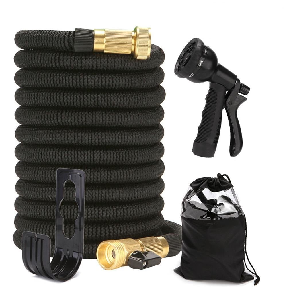 Cyclone Sound 150ft Water Hose - Upgraded Leakproof Lightweight No-Kink Garden Hose, Flexible Expanding Water Hose with Triple Layered Latex Core, Bag and Holder