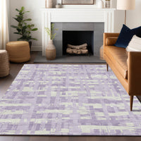 Addison Rugs Chantille Indoor/Outdoor Transitional Stripes Black Machine Washable Rectangle Rug, 10' x 14'