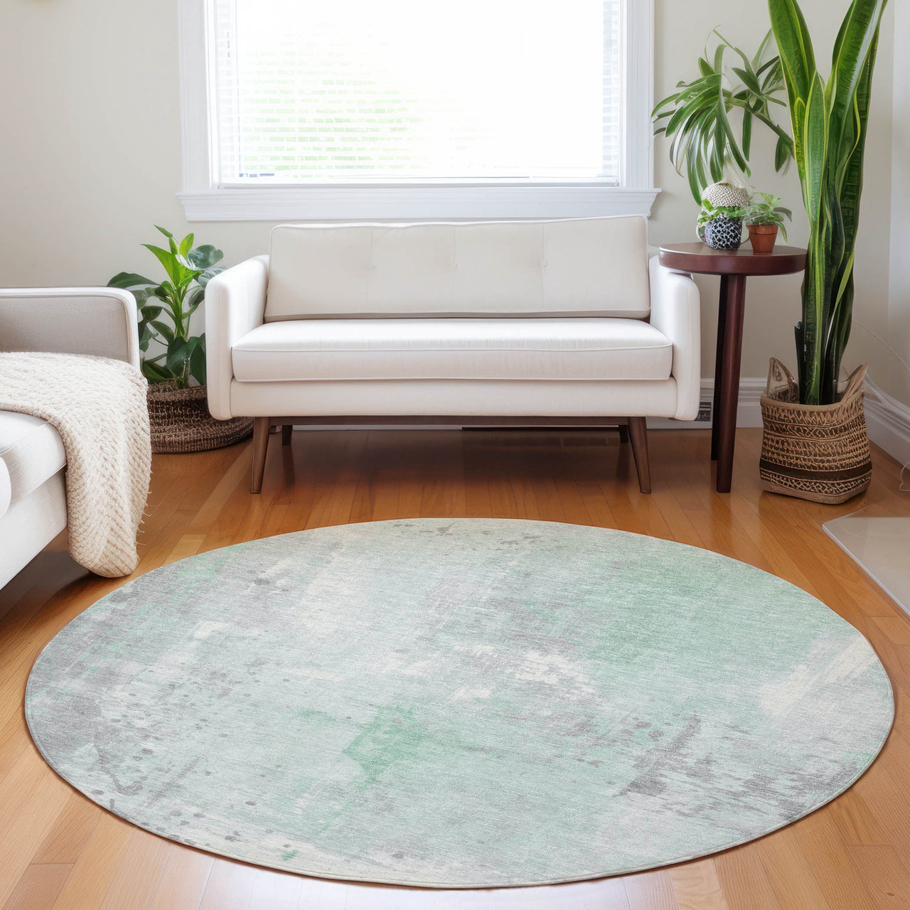 Dalyn Rugs Machine Washable Indoor/Outdoor Chantille Mint 10' x 14' Rug