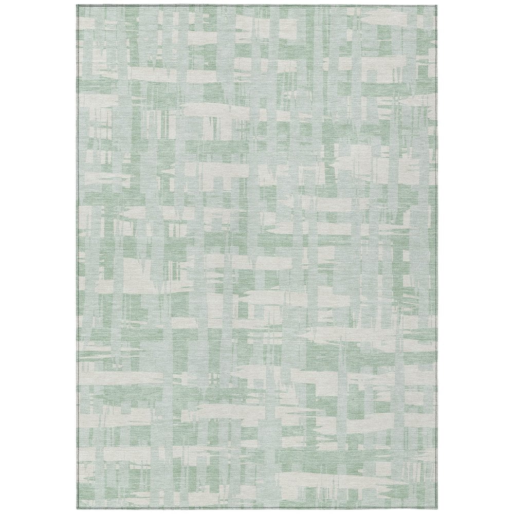 Addison Rugs Chantille Indoor/Outdoor Transitional Stripes Black Machine Washable Rectangle Rug, 10' x 14'