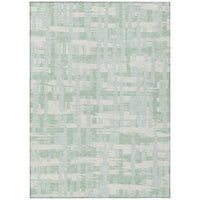 Addison Rugs Chantille Indoor/Outdoor Transitional Stripes Black Machine Washable Rectangle Rug, 10' x 14'