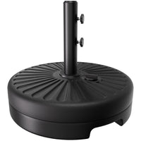 Easthome Heavy Duty Fillable Patio Umbrella Base with Dual-Lock System, Holds up to 81.5 lbs for 7-12FT Market Umbrella, Sand/Water Weighted Stand for Outdoor, Fits 1.5
