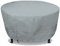 Eevelle Meridian Patio Round Table Cover with Marine Grade Fabric - Waterproof Outdoor Firepit Cover - Furniture Set Covers for Dining Table - Easy to Install -  25.5