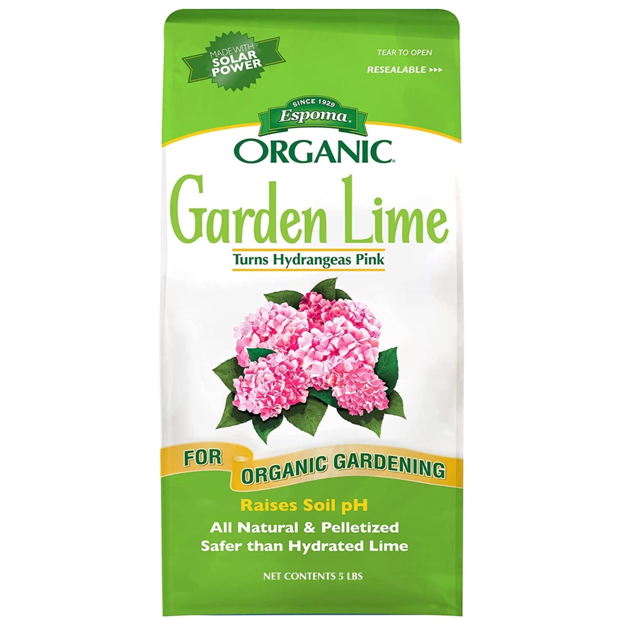 Espoma Organic Garden Lime 5 lb Fertilizer - Covers 135 sq ft