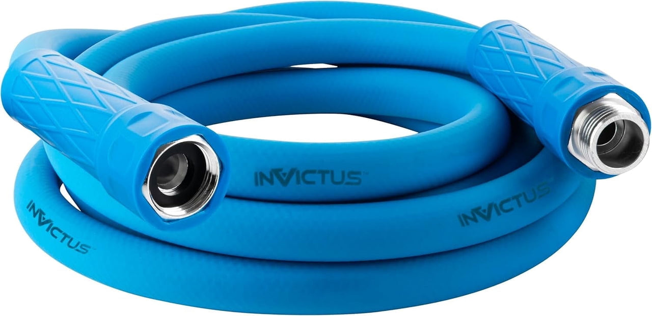INVICTUS 10Ft Short Garden Hose, 2-Layer Heavy Duty Water Hose 10 Ft x 5/8 in. Flexible, Lightweight, NON Expandable, Kink Resistant, Easy Connect Fittings, 400 PSI