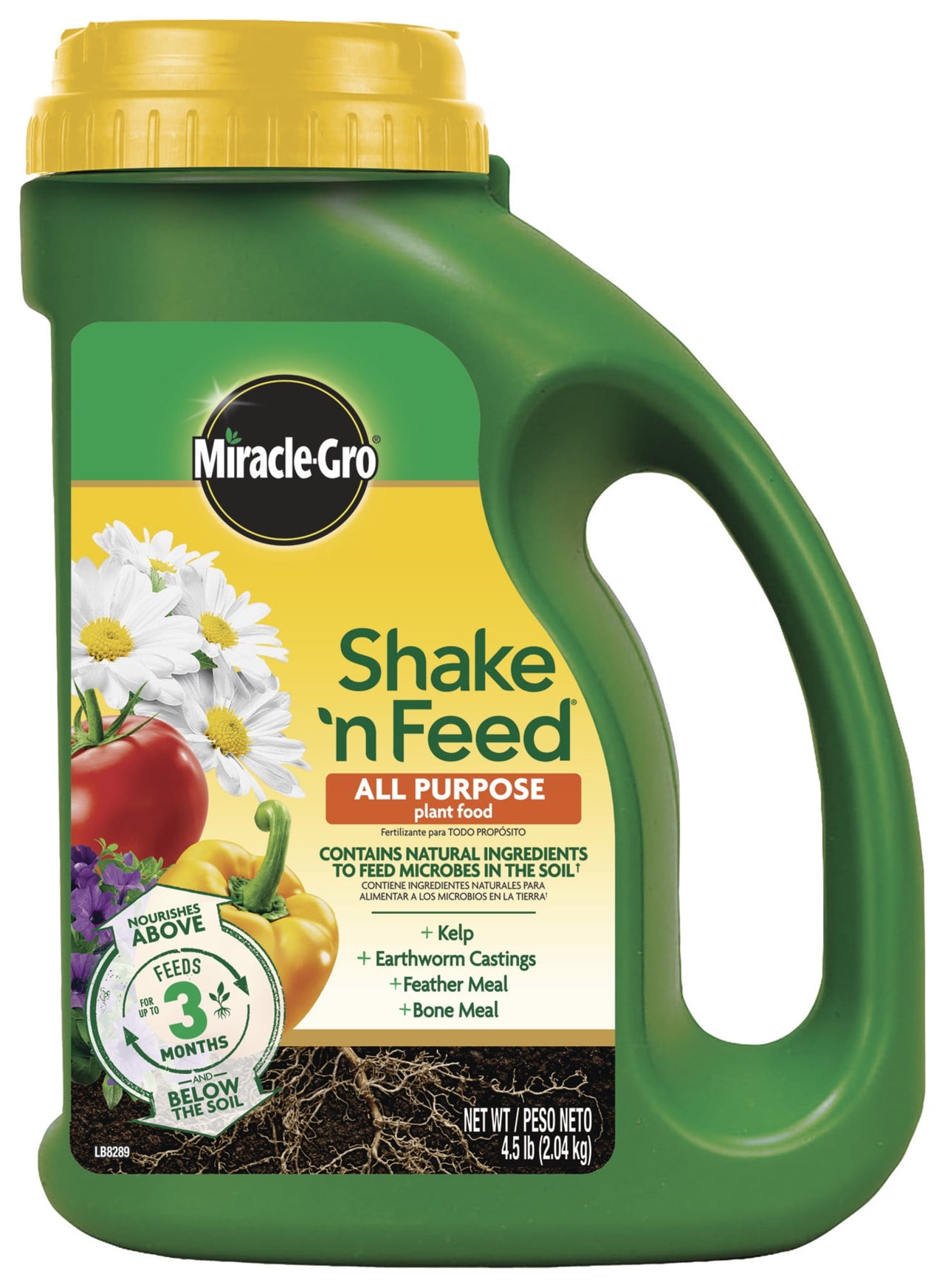 Miracle-Gro Shake 'N Feed All Purpose Plant Food, Use In Ground and Containers, 4.5 lbs.