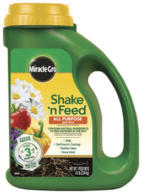 Miracle-Gro Shake 'N Feed All Purpose Plant Food, Use In Ground and Containers, 4.5 lbs.