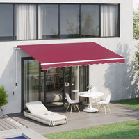 Outsunny 10'x8' Awning Door Canopy Back Outdoor Sun Rain Shade Shelter Cover