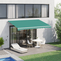 Outsunny 10'x8' Awning Door Canopy Back Outdoor Sun Rain Shade Shelter Cover