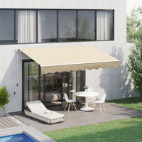 Outsunny 10'x8' Awning Door Canopy Back Outdoor Sun Rain Shade Shelter Cover