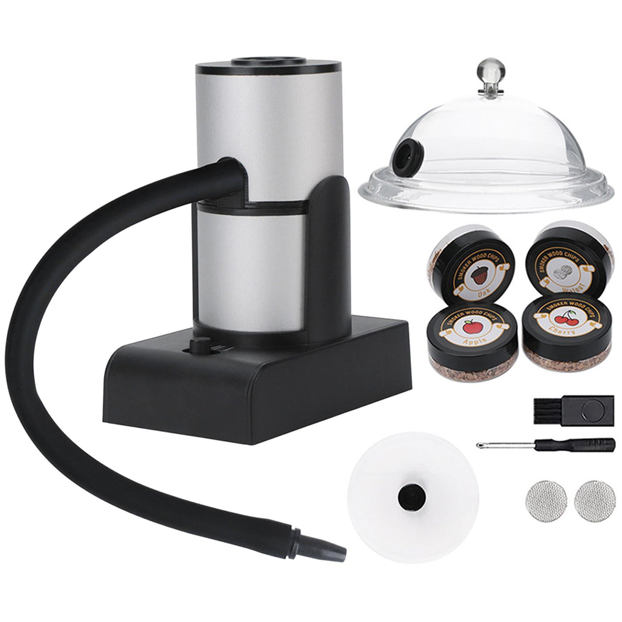 Portable Smoke Infuser Cooking chen indoor and outdoor with Wood Chips & Cleaning Brush Cold Food for Steak indoor and outdoor