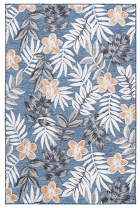 SAFAVIEH Cabana Blazhe Botanical Indoor/Outdoor Area Rug, Grey/Ivory, 5'1