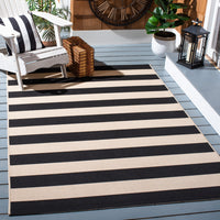 Safavieh Courtyard Ermintrude Striped Indoor/Outdoor Area Rug, Beige/Sage Green, 5'3