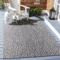 Safavieh Courtyard Karina Animal Indoor/Outdoor Area Rug, Gray/Black, 5'5