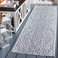 Safavieh Courtyard Karina Animal Indoor/Outdoor Area Rug, Gray/Black, 5'5