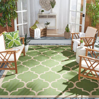 Safavieh Courtyard Alyssa Geometric Indoor/Outdoor Area Rug, Brown/Bone, 5'3