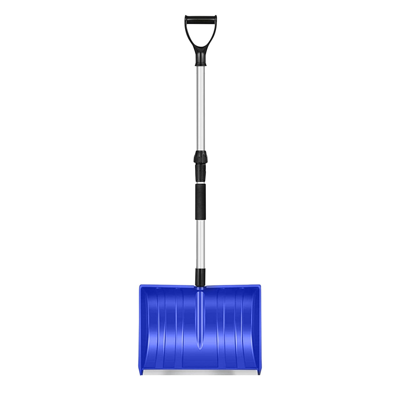 Snow Shovel for Driveway, 47.2 Inch Ergonomic D-Handles for Less Back Strain, Wear Strip Cleaning Shovel, Lightweight & Portable Snow Removal Tool for Car Camping Outdoor