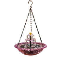 Solar-Powered Bird Bath – Outdoor Garden Fountain with Floating & Hanging Design, Attracts Hummingbirds & Wild Birds