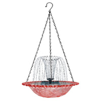 Solar-Powered Bird Bath – Outdoor Garden Fountain with Floating & Hanging Design, Attracts Hummingbirds & Wild Birds