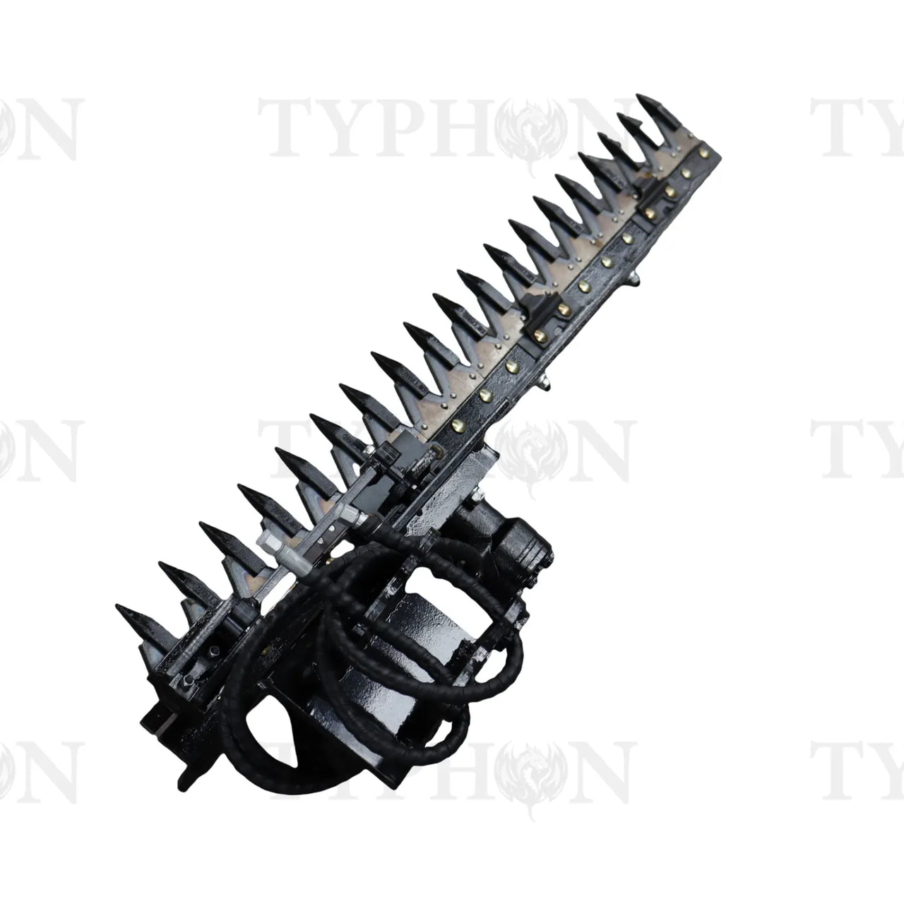 TYPHON Hedge Trimmer Steel Attachment for 2–3 Ton TERROR XXV Mini Excavators