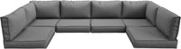 UDPATIO Outdoor Replacement Cushions for Patio Furniture, Waterproof Patio Cushions for 6-Seat Sectional Patio Conversation Sets, 14-Piece Outdoor Cushion Slipcovers Patio Sofa Cushions (Dark Blue)