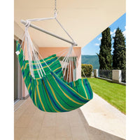 Sunyear Hammock Chair Swing Max 500 lbs with Sturdy Metal Bar & Anti-Slip Safety Rings Swing Chair Outdoor/Indoor Use - Hanging Chair for Bedroom, Patio,  Porch, Deck