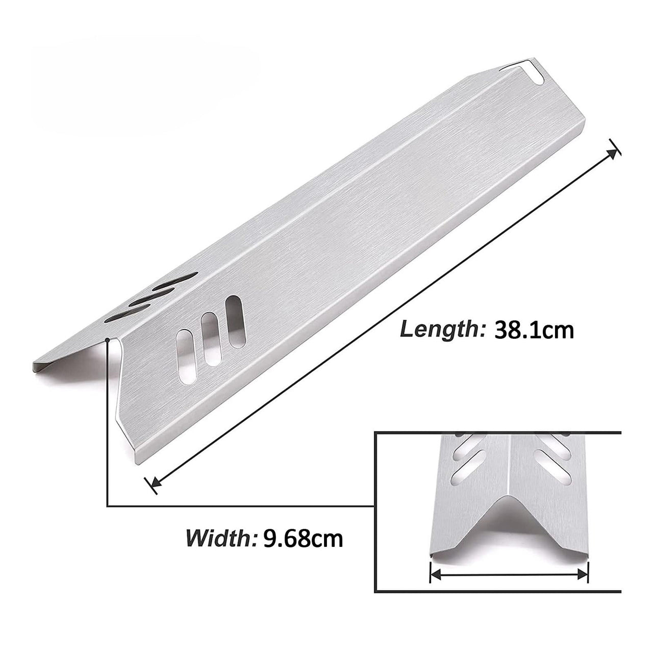 Colaxi 4 Pieces Grill Heat Tents 15 inch Fire Barrier Enamel Heat Plate for Camping