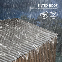 10x12 Ft Sheds & Outdoor Storage,Metal Sheds,Outdoor Sheds,Metal Garden Shed,Garden Tool Cabinet with Sloping Roof and Lockable Door,Garden Shed for Backyard Garden Patio Lawn,Patio,Outside Use
