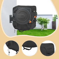 Aymzbd Retractable Garden Hose Reel Cover Accessories Thickened for Outside Outdoor Black