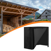 CarpNettore Firewood Rack Cover Dustproof 420D Oxford Cloth Rainproof Wood Storage Cover 122x61x107cm