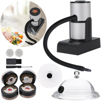 Portable Smoke Infuser Cooking chen indoor and outdoor with Wood Chips & Cleaning Brush Cold Food for Steak indoor and outdoor