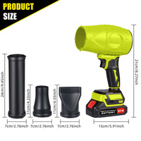 Paddsun Leaf Blower, 21V Cordless Electric with Extended Nozzle Handheld Blower for Patio Cleaning Blowing Leaves and Dust, Green