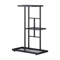 HengDidi 3-Tier Iron Plant Stand with Trays - Decorative Indoor/Outdoor Flower Display Rack for Succulents, Herbs & Home Decor, Sturdy Multi-Layer Space-Saving Design