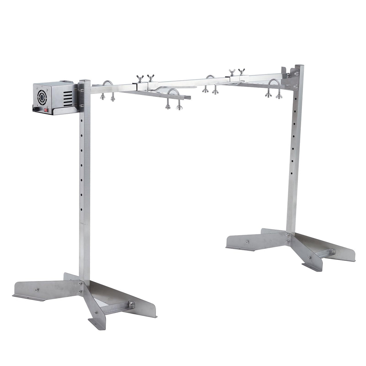 46" Outdoor Electric Rotisserie Grill Kit, 132LBS Pig Spit Rotisserie Grill, Height Adjustable Spit Roaster Stand for Roasting Pig Lamb