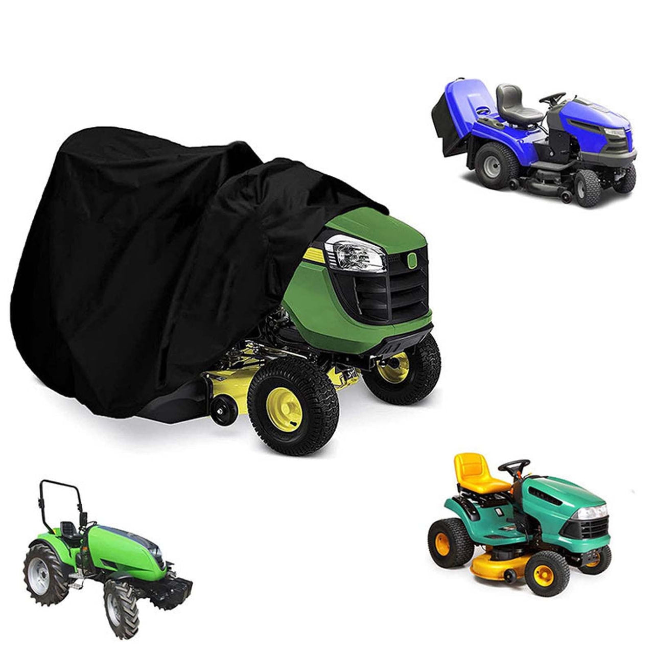 B Tractor Mower Protective Cover With Oxford Cloth Material, Snow And Weather Resistant Design For Lawn Equipment, Garden Tool Storage And Winter Protection