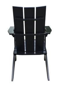 Mainstays Wood Modern Adirondack Chair, Black Color