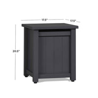 Afuera Living Modern Metal/Plastic Propane Tank Cover in Gray