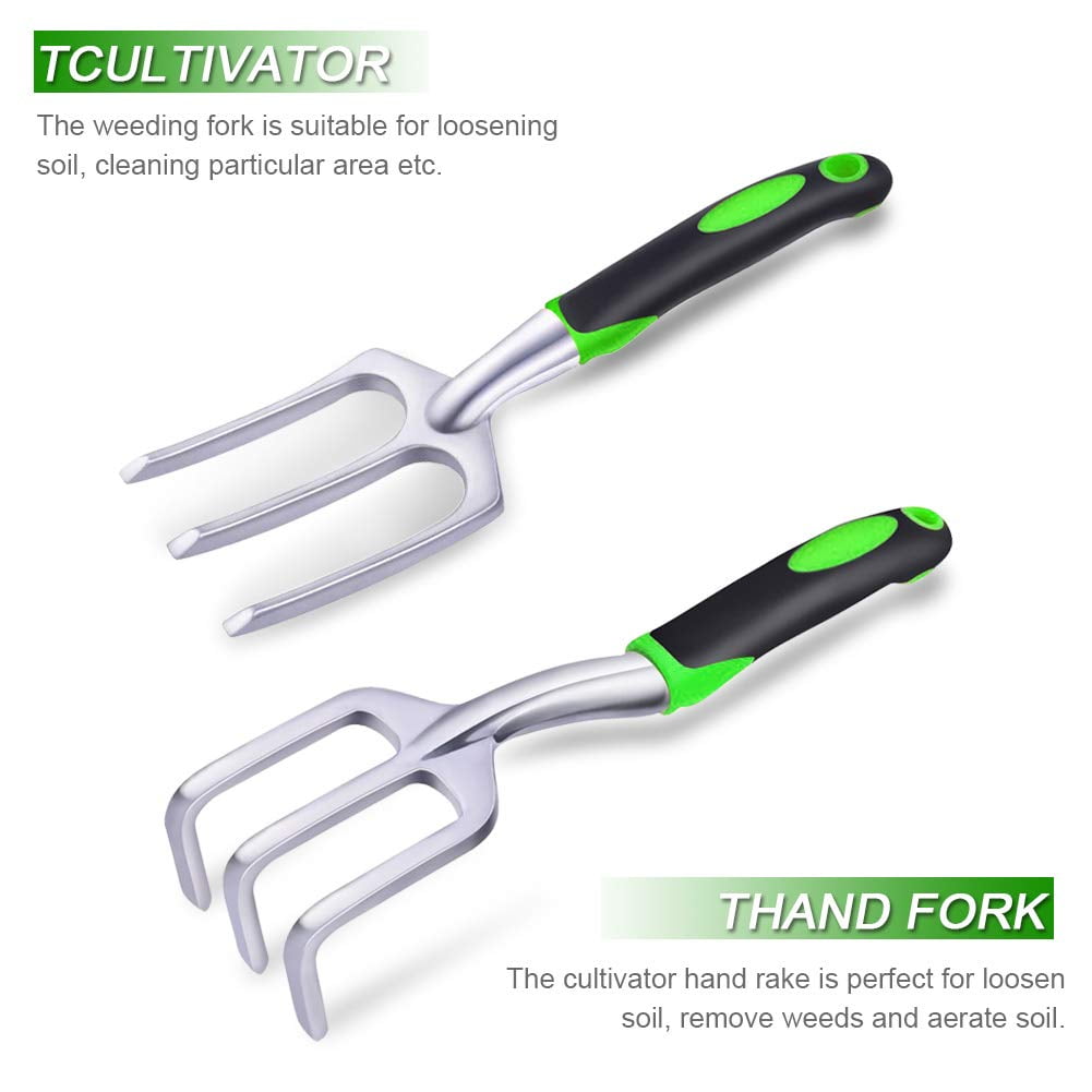 COCOBELA 111Pcs Garden Tools Set Succulent Tools Set, Heavy Duty Aluminum Manual Garden Kit Outdoor Gardening Gifts Tools for Men Women