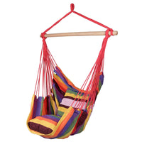 Ktaxon Chair Hanging Rope Swing Hammock Outdoor Porch Patio Yard Seat with Two Pillows