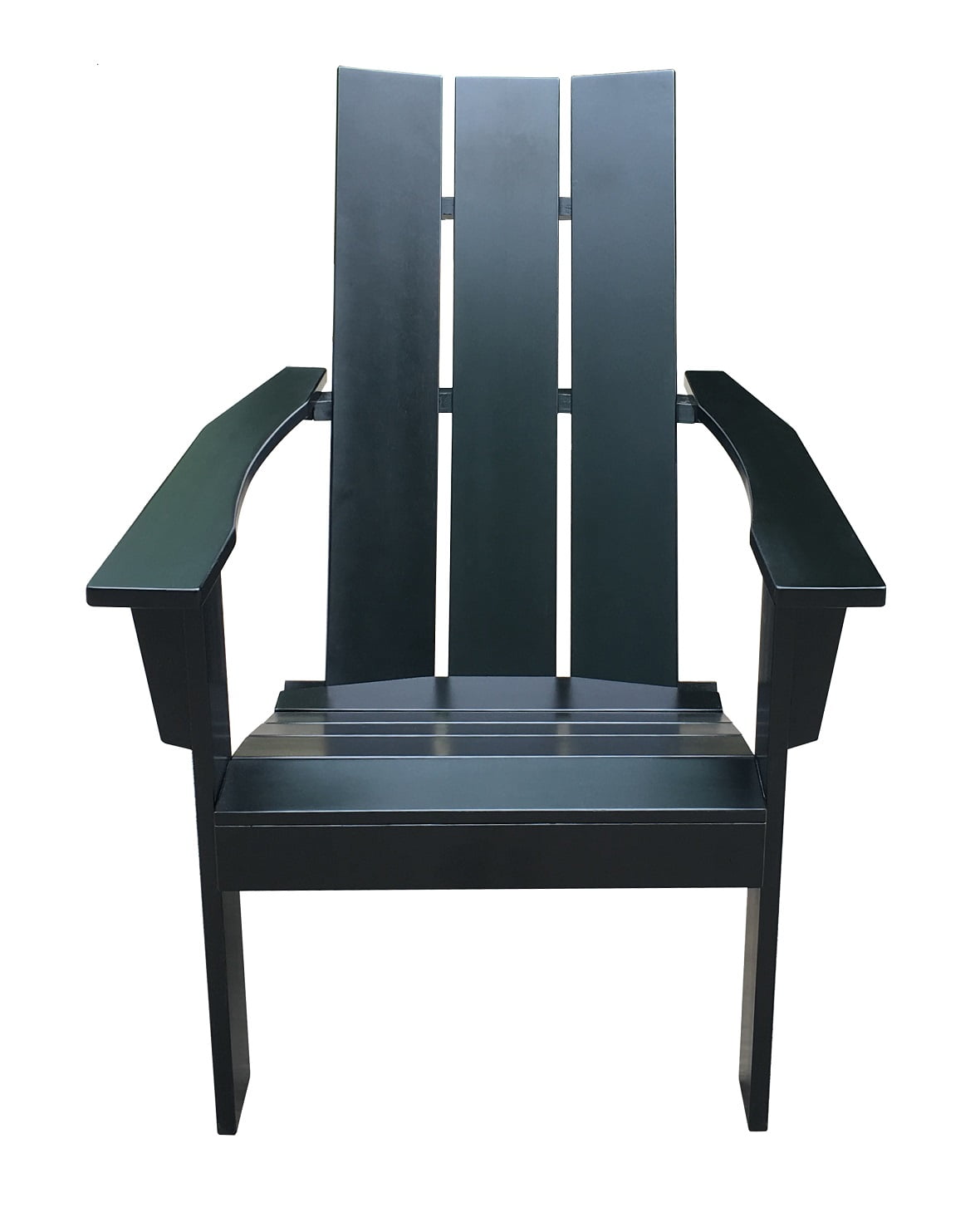 Mainstays Wood Modern Adirondack Chair, Black Color