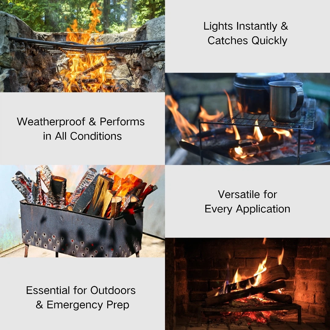 LuckyNote 40 Lbs Fatwood Fire Starter Sticks, 100% Natural Pine Kindling for Campfires, Fireplaces, Wood Stoves and Grills